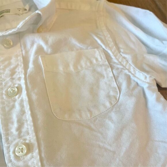 Crewcuts Boys White Button-Up Shirt Size 3 Collared Casual Top - Picture 3 of 5